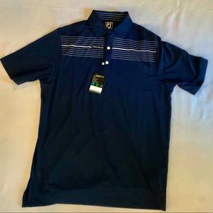 Footjoy Navy with White Stripes Polo